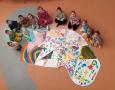 Puzzlowa skarpeta Światowy Dzień Osób z Zespołem Downa obchodzony w naszym Przedszkolu 