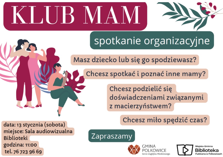 Rusza Klub Mam w Bibliotece Miejsko-Gminnej w Polkowicac