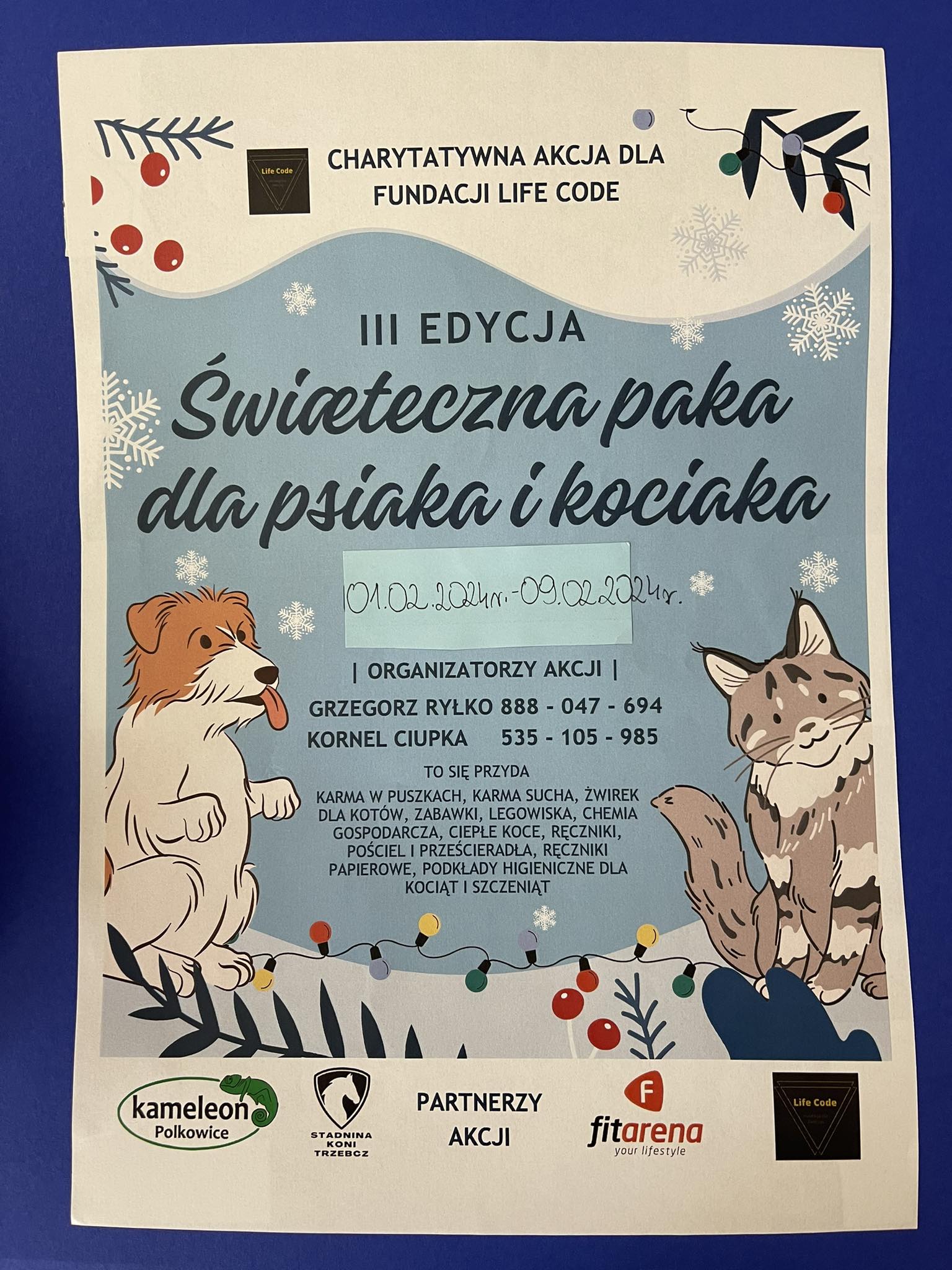 Zbi&oacute;rka dla psiak&oacute;w i kociak&oacute;w w PM6