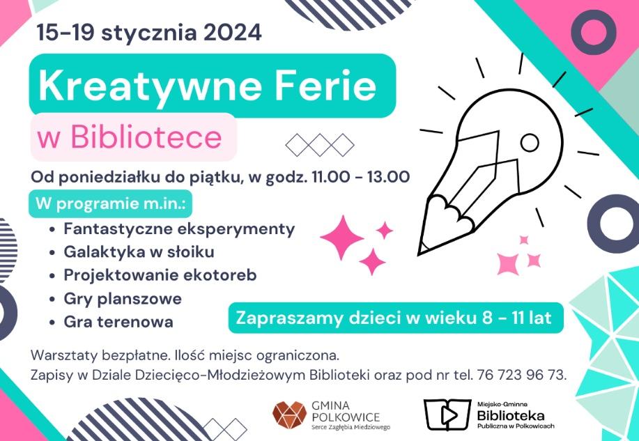 Kreatywne Ferie w Bibliotece